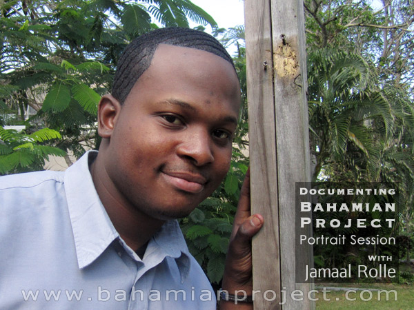 Jamaal Rolle at Popopstudios after his portrait session for The Bahamian Project