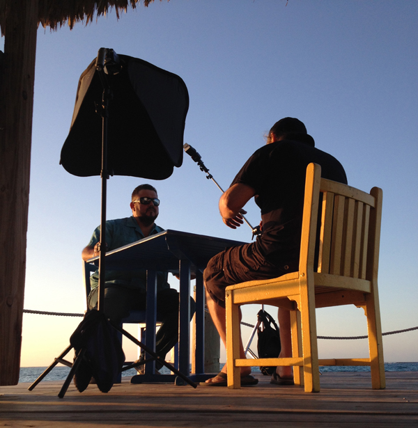 Duke Wells photographing Jose Ageeb